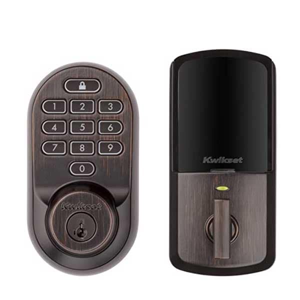 Kwikset: Halo SmartKey Electronic Touchscreen Keyless Entry Deadbolt with WiFi / Venetian Bronze